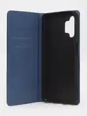 Синий чехол-книжка для Samsung A13 из нубука Super Creative