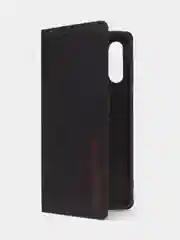 Черный чехол-книжка для Samsung A13 из нубука Super Creative