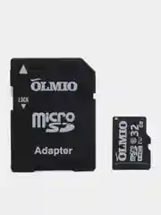 Карта памяти microSDXC OLMIO 10 UHS-I 32, 64, 128, 256 GB, c адаптером