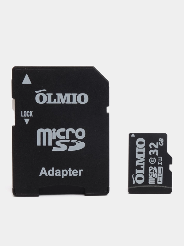 Карта памяти microSDXC OLMIO 10 UHS-I 32, 64, 128, 256 GB, c адаптером