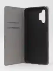 Серый чехол-книжка для Samsung A13 из нубука Super Creative