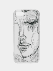 Чехол с принтом девушки для iPhone