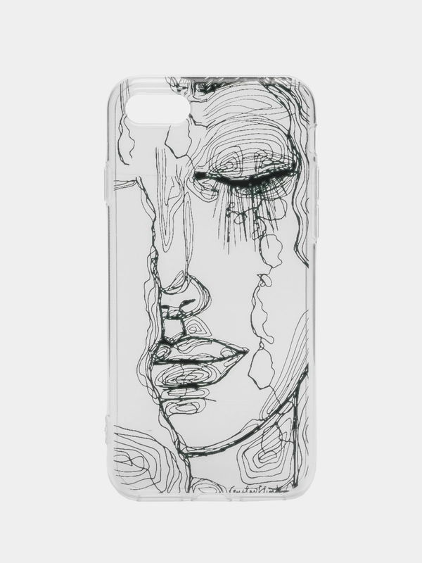Чехол с принтом девушки для iPhone