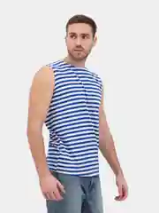 Синий тельняшка мужская, хлопок