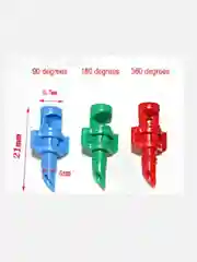 Зеленый форсунки для полива комплект 10 штук. Насадка рефракционная для полива сада, 90/180/360 градусов