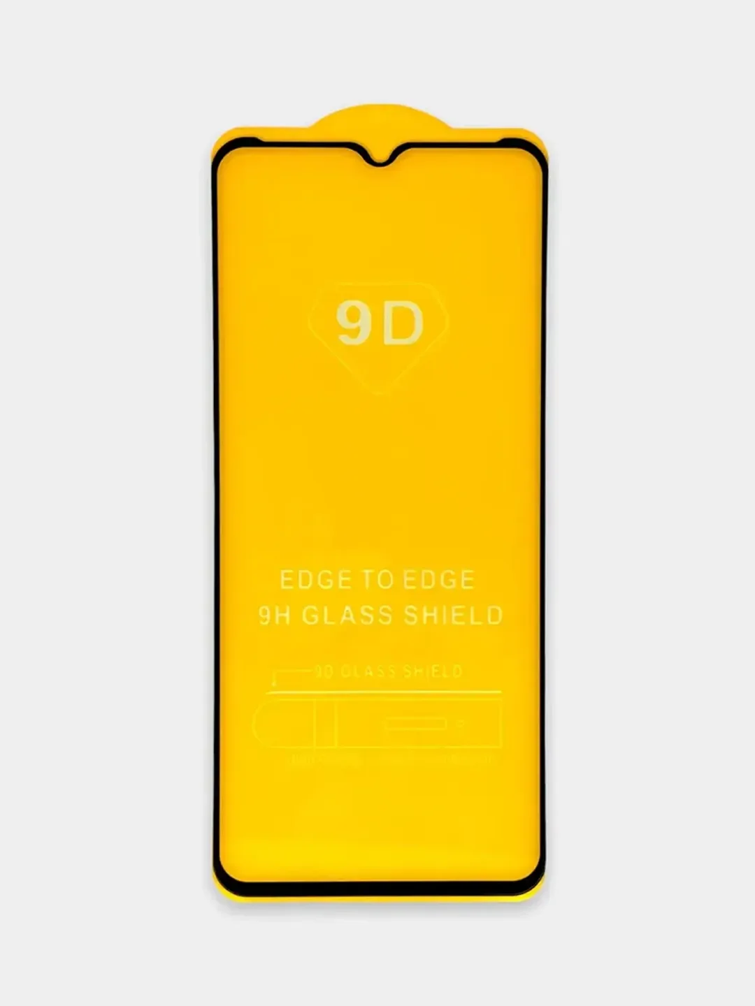 Черный защитное стекло 9D для Samsung Galaxy A22s, A22 5G / Самсунг Галакси А22с, А22 5G