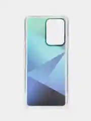 Синий силиконовый чехол Mi 11t рисунком,из органического стекла
