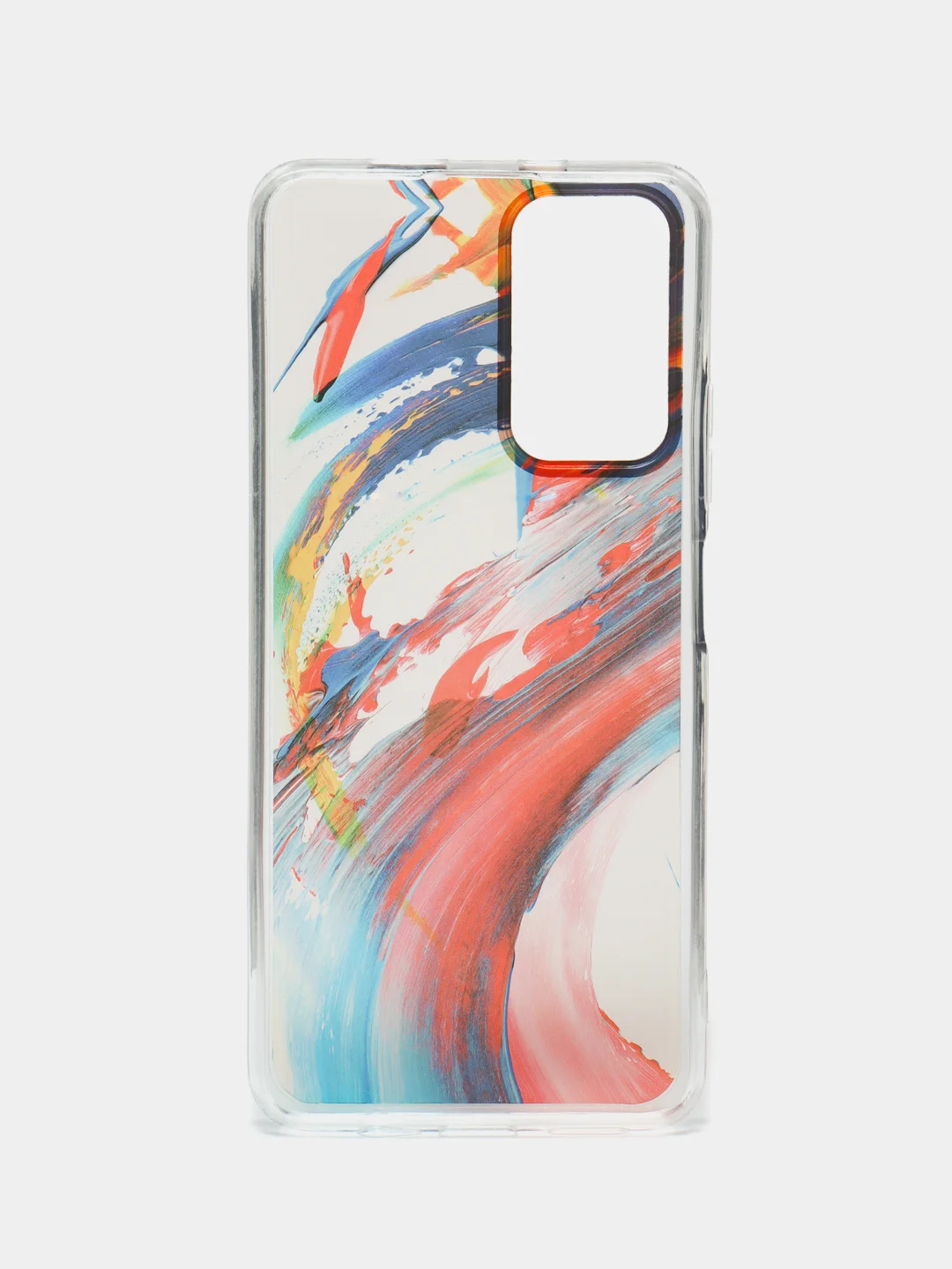 Алый чехол силиконовый для Note 11, с рисунком, из органического стекла