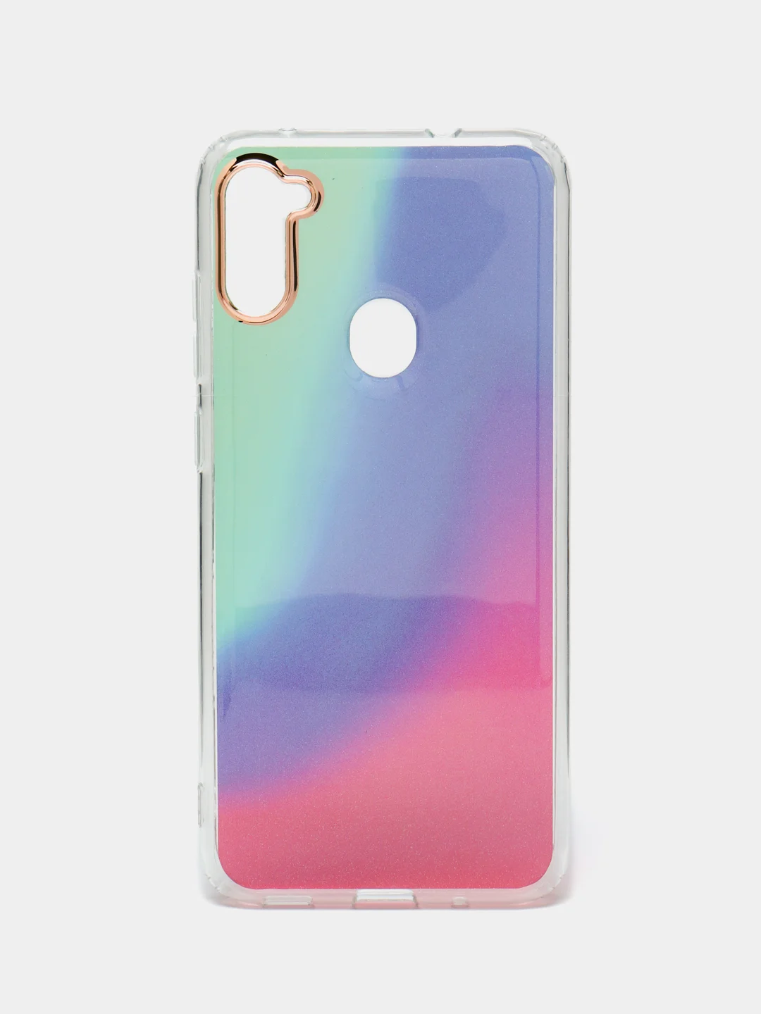 Индиго силиконовый чехол Samsung A11 M11 рисунком,из органического стекла