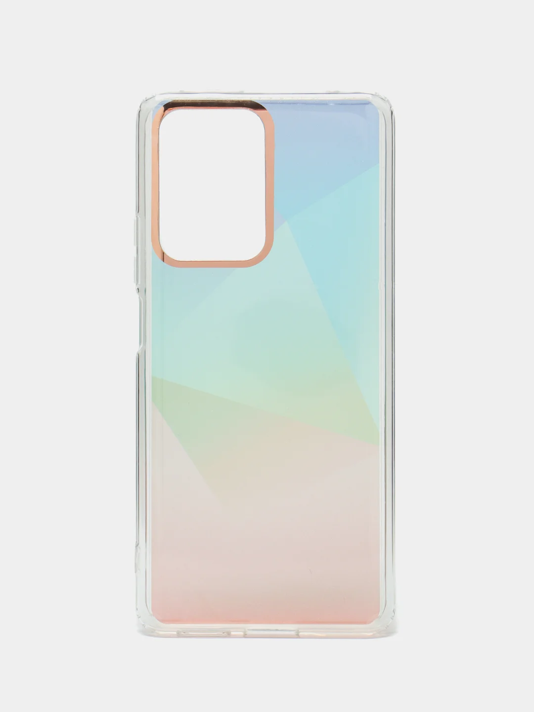 Мятный силиконовый чехол Mi 11t рисунком,из органического стекла