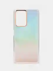 Мятный силиконовый чехол Mi 11t рисунком,из органического стекла