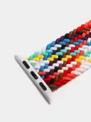 Разноцветный ремешок плетеный на Apple Watch Series 4, 5, 6 и SE