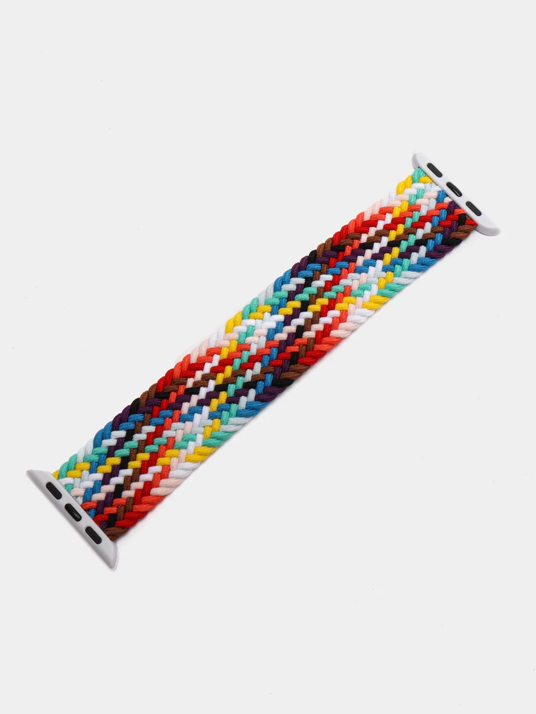 Разноцветный ремешок плетеный на Apple Watch Series 4, 5, 6 и SE