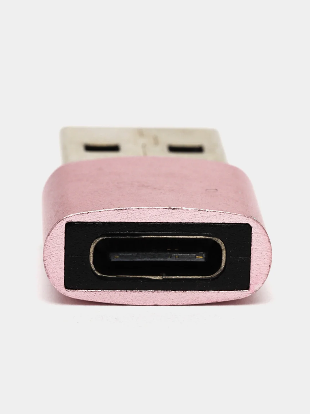 Розовый адаптер, переходник USB Type-C на USB-A OTG для смартфона, планшета, мобильных устройств
