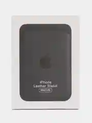 Черный кошелёк для карт на магните MagSafe Leather Wallet