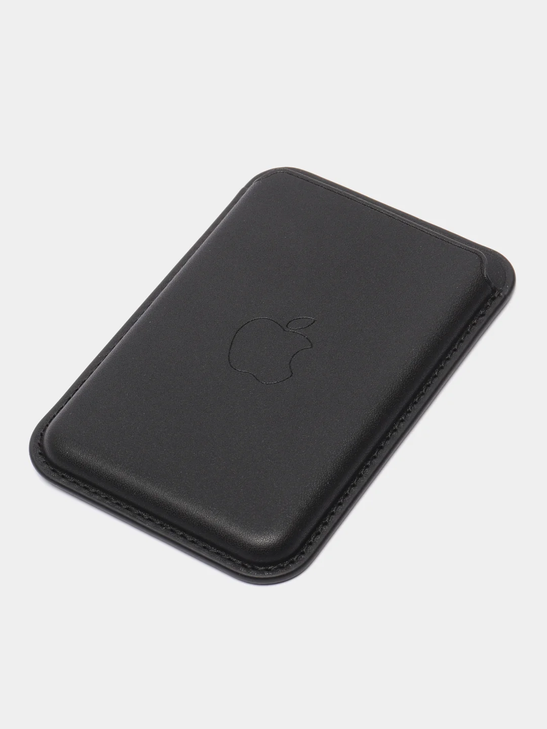 Черный кошелёк для карт на магните MagSafe Leather Wallet