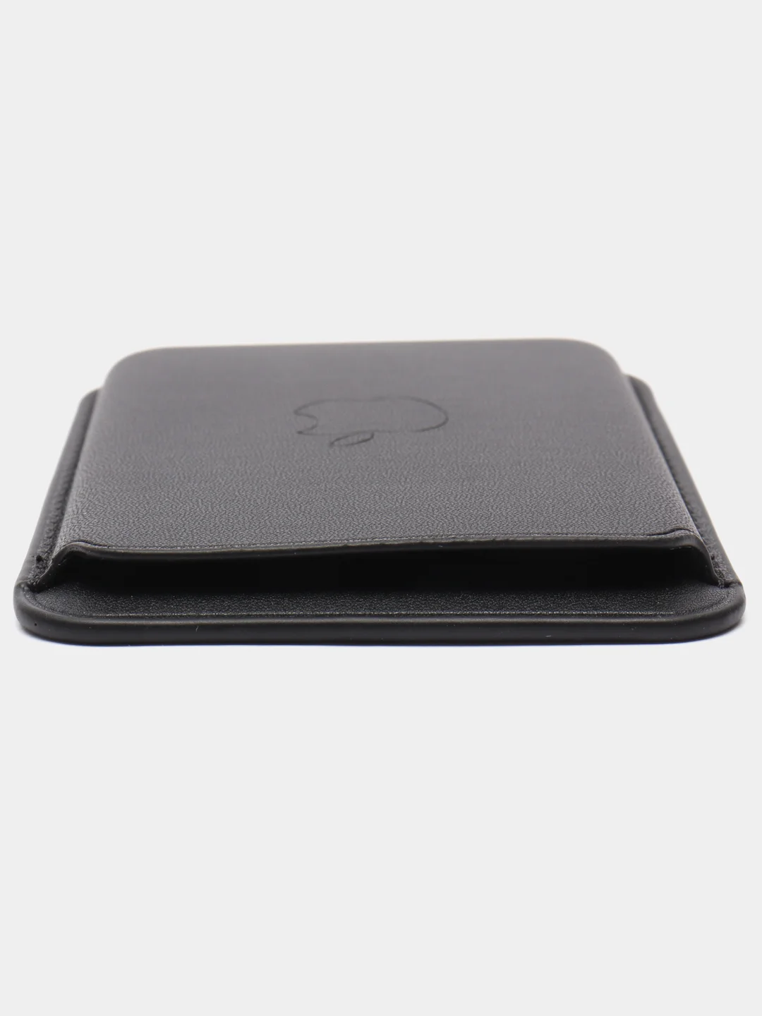 Черный кошелёк для карт на магните MagSafe Leather Wallet