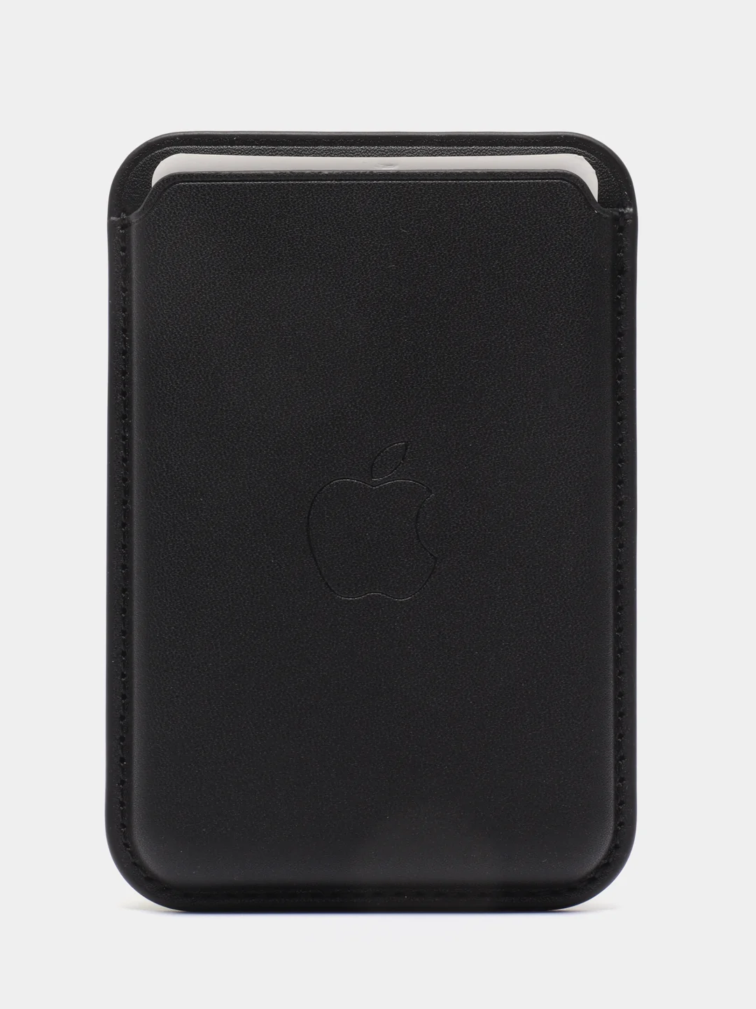 Черный кошелёк для карт на магните MagSafe Leather Wallet