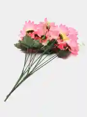 Кораллово-розовый ромашка цветная. Искусственные цветы. Два букета в упаковке