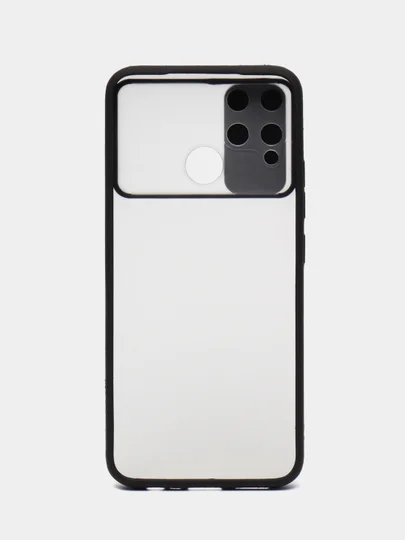 Черный чехол Realme NARZO 50A, Realme C25, Realme C25S, Realme C12 с защитой камеры