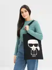 Белый шоппер из плотной ткани, эко-сумка