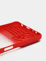 Бордовый чехол для Xiaomi Redmi NOTE 10 pro с задвижным окном для защиты камеры