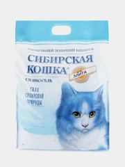 Наполнитель Сибирская кошка 16л Элитный силикагелевый для кошек