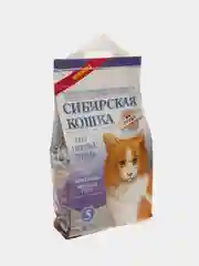 Наполнитель для кошек Сибирская кошка "Прима", комкующийся, 5 л
