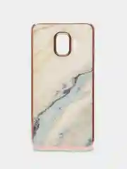 Бежевый меланж чехол Samsung Galaxy J2 Core, Самсунг Галакси Джи2 Кор, силиконовый с мраморным рисунком