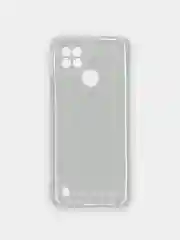 Чехол Realme C21 прозрачный плотный силиконовый с усиленными углами