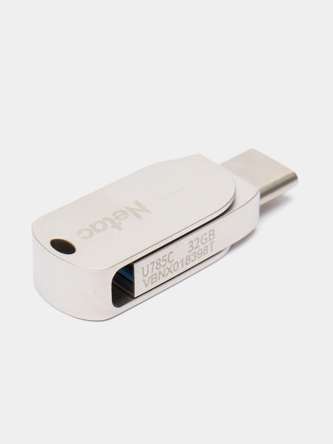Флешка Netac U785C 16/32/64/128GB USB 3.0+Type-C, поворотная, флеш карта, карта памяти