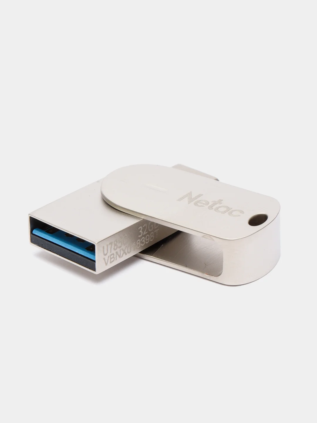 Флешка Netac U785C 16/32/64/128GB USB 3.0+Type-C, поворотная, флеш карта, карта памяти