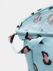 Белый корзина для белья складная