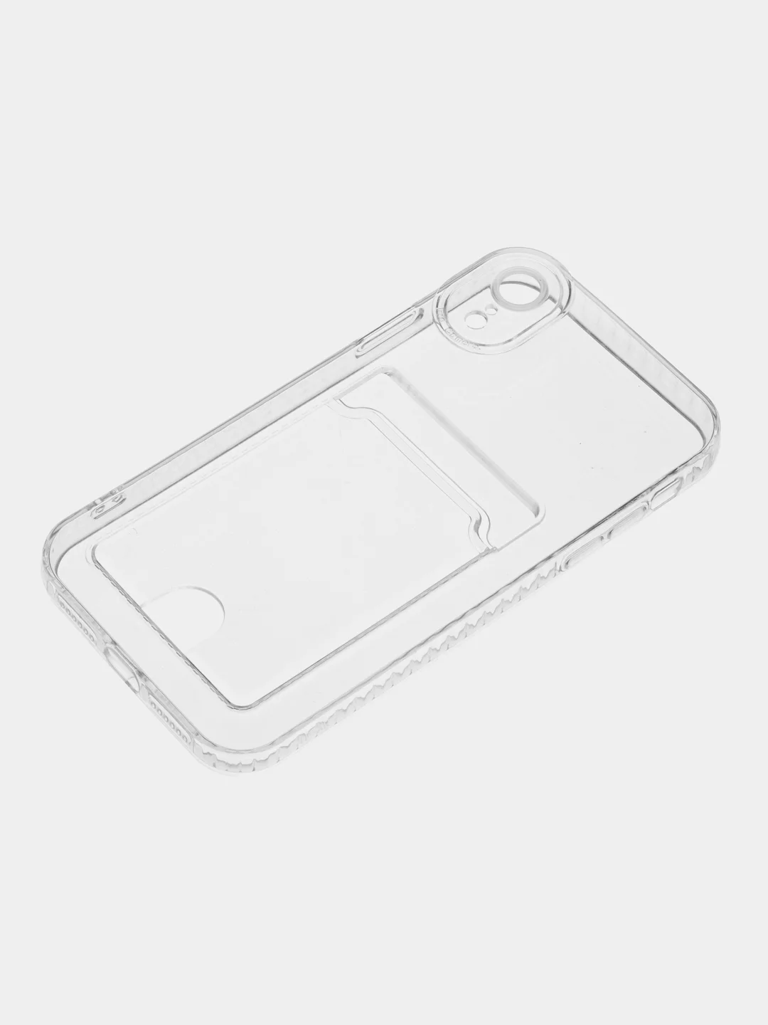 Молочный чехол для iPhone XR, с карманом для карт