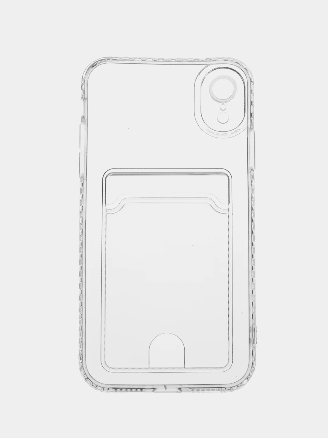 Молочный чехол для iPhone XR, с карманом для карт