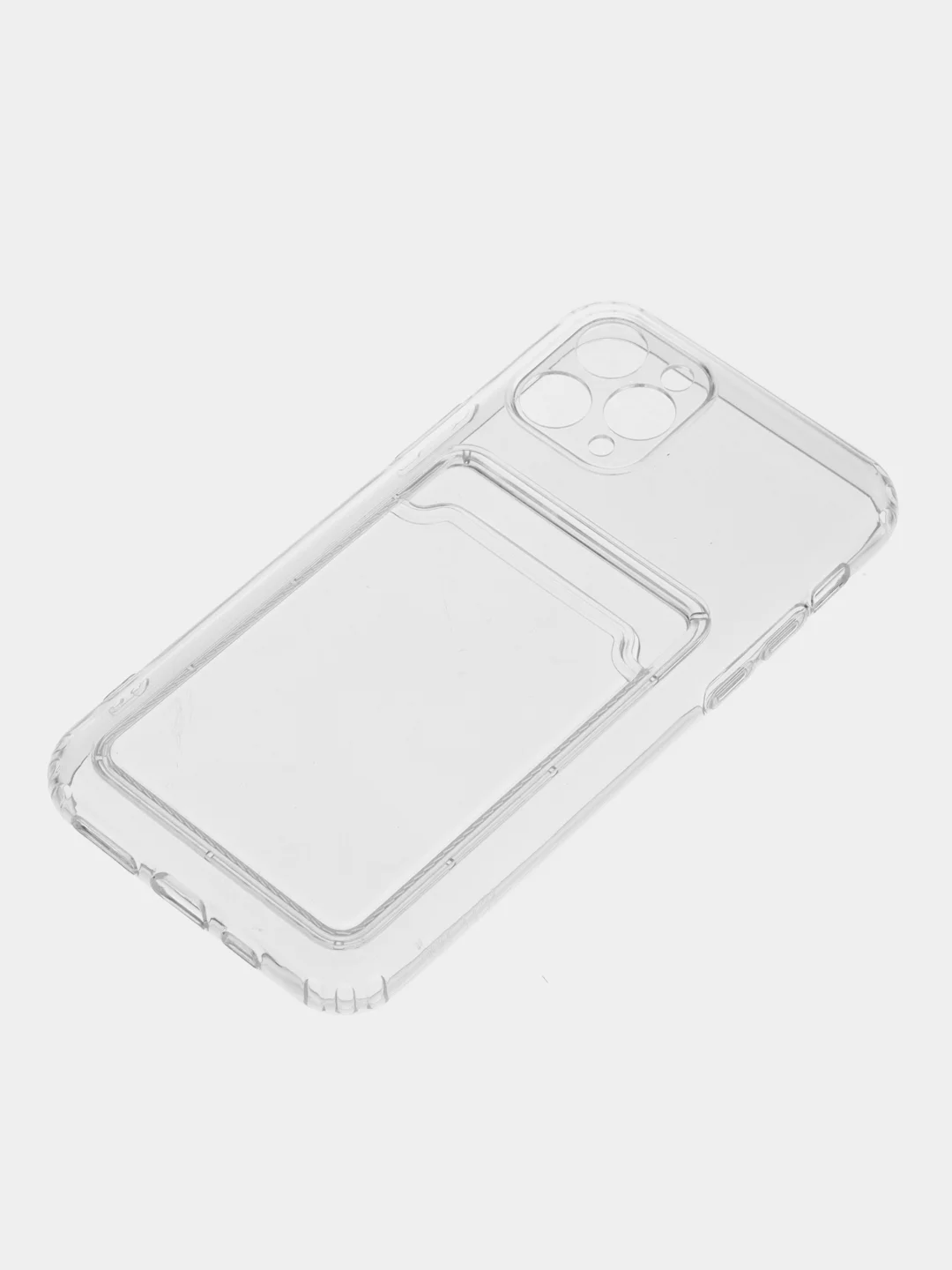 Белый чехол для iPhone 11 Pro, с карманом для карт