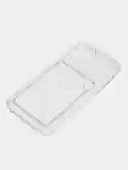 Белый чехол для iPhone 11 Pro, с карманом для карт