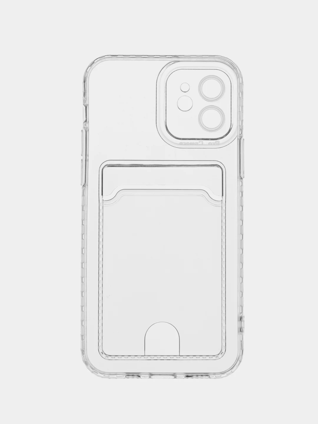 Белый чехол для iPhone 12, с карманом для карт