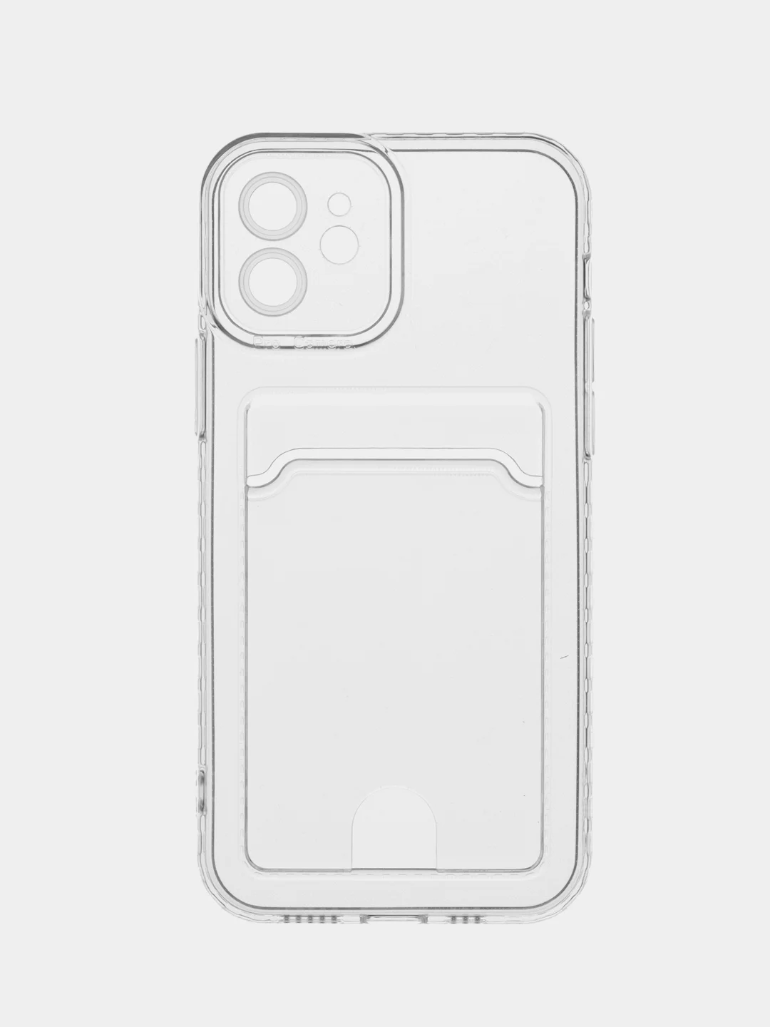 Белый чехол для iPhone 12, с карманом для карт