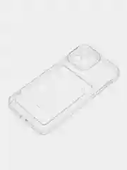 Белый чехол для iPhone 12, с карманом для карт