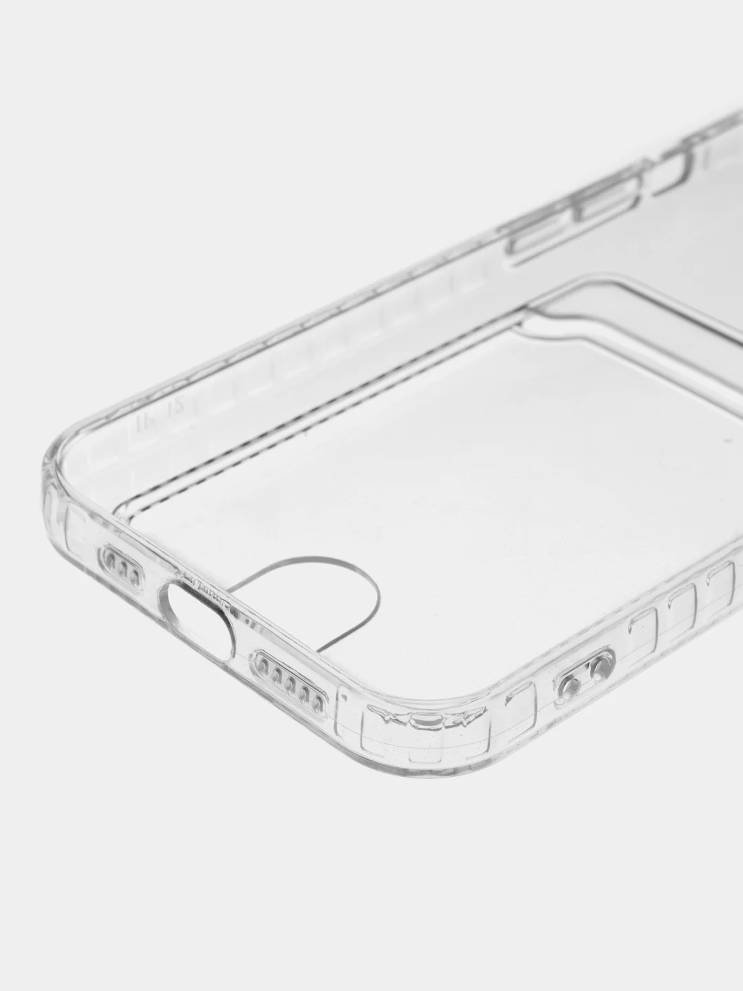 Белый чехол для iPhone 12, с карманом для карт