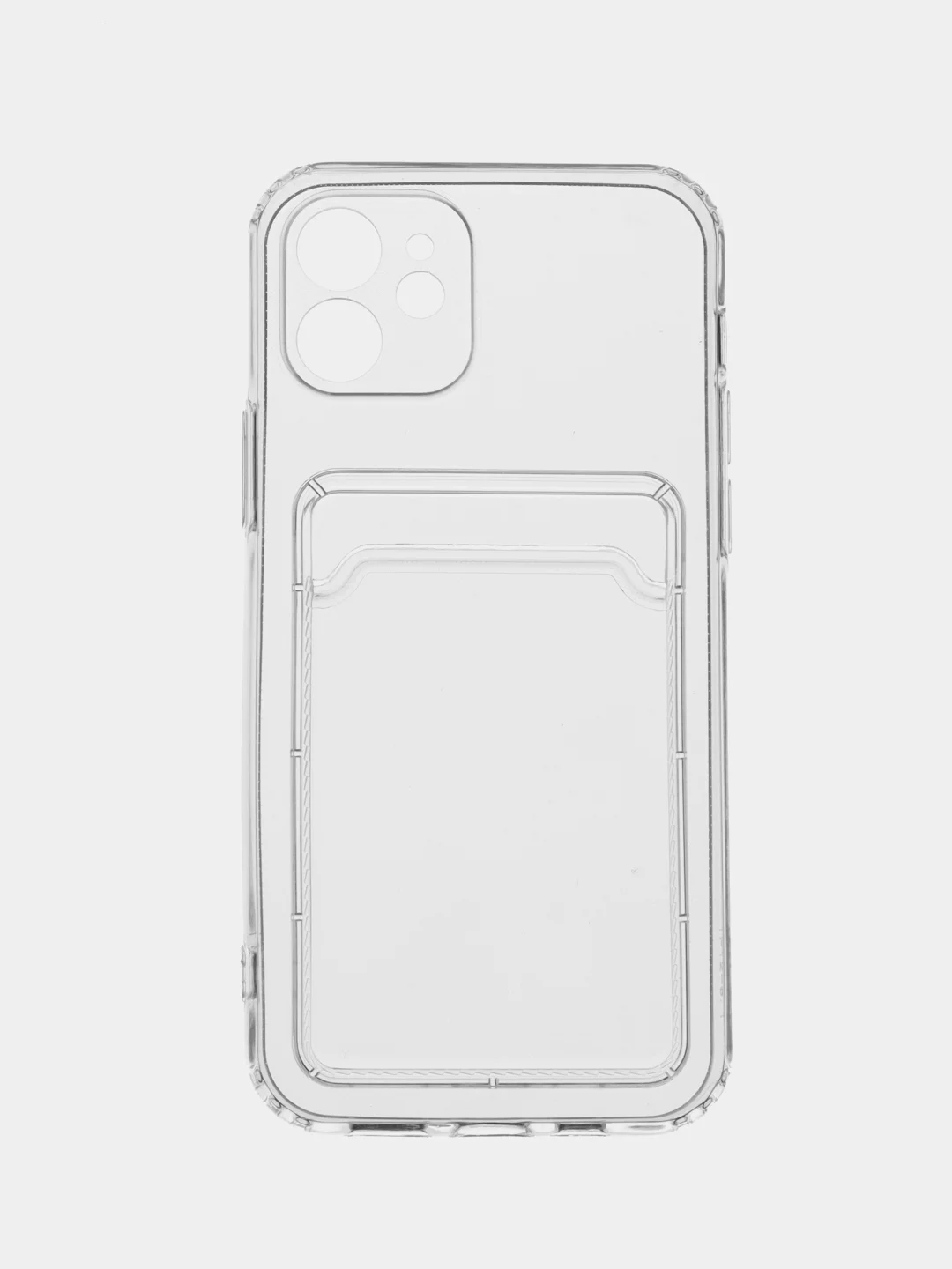 Молочный чехол для iPhone 12, с карманом для карт