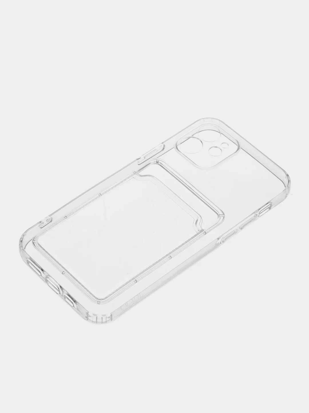 Молочный чехол для iPhone 12, с карманом для карт