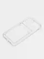 Молочный чехол для iPhone 12, с карманом для карт