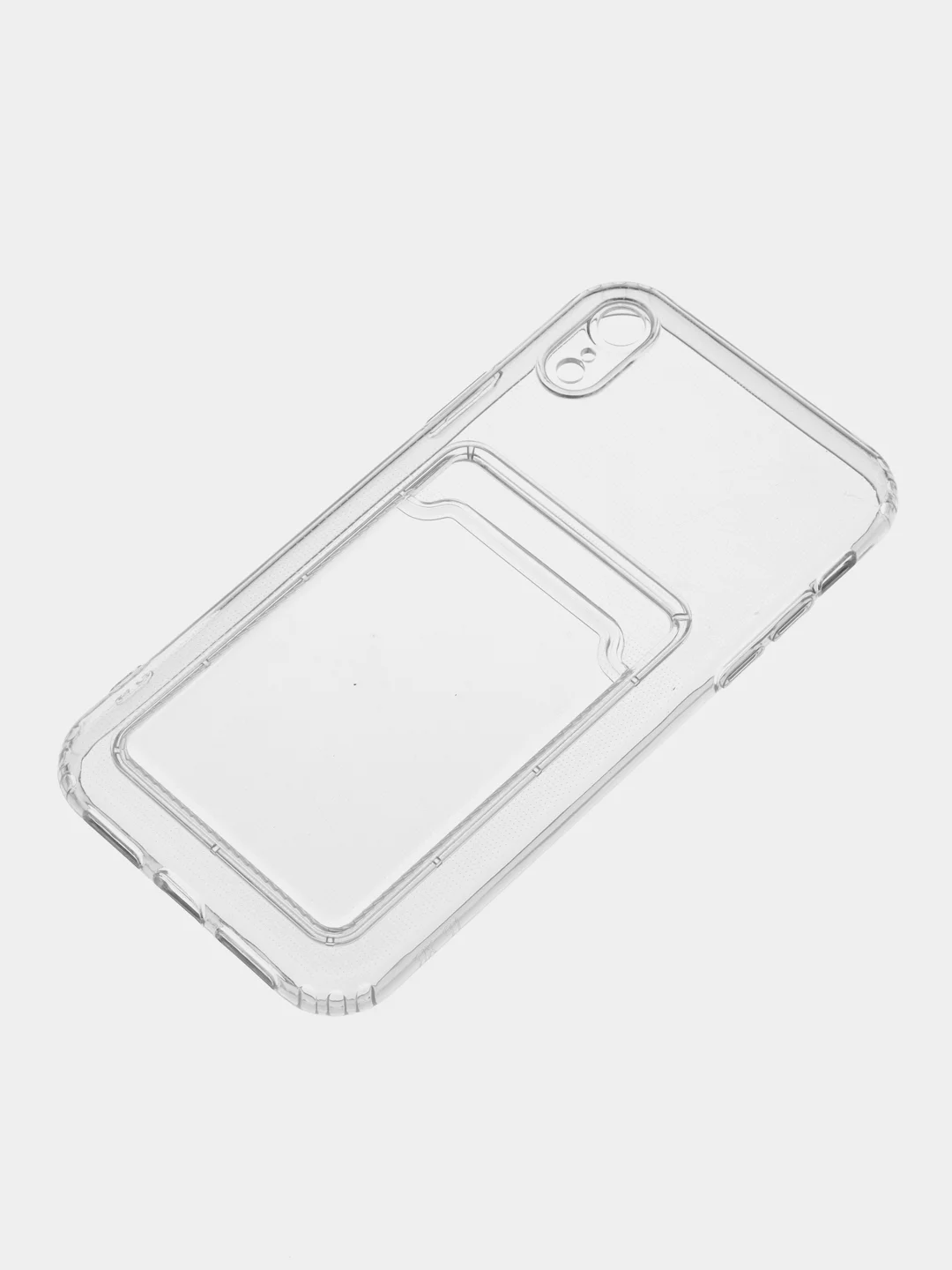 Белый чехол для iPhone XR, с карманом для карт