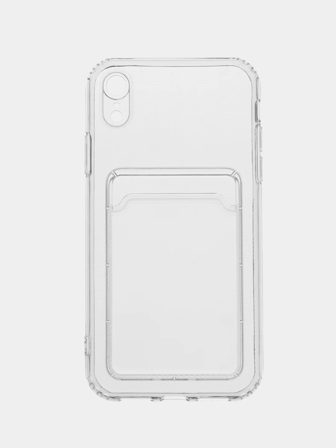 Белый чехол для iPhone XR, с карманом для карт