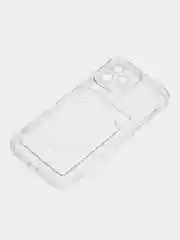 Молочный чехол для iPhone 12 Pro, с карманом для карт