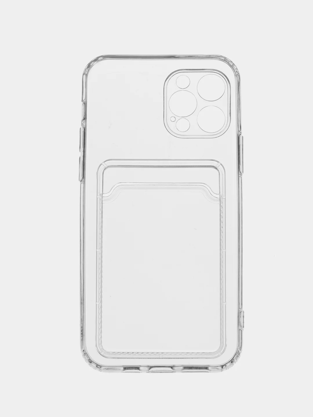 Белый чехол для iPhone 12 Pro, с карманом для карт