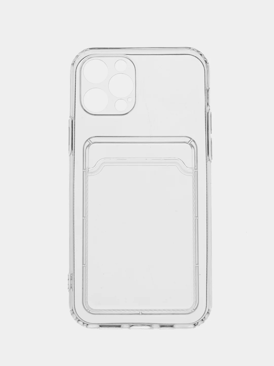 Белый чехол для iPhone 12 Pro, с карманом для карт