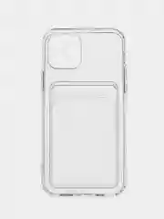 Белый чехол для iPhone 12 Pro, с карманом для карт